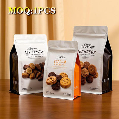 कस्टम रीसेलेबल बीन्स चावल कॉफी स्क्वायर बॉटम बैग एल्यूमीनियम पन्नी खाद्य भंडारण पैकेजिंग