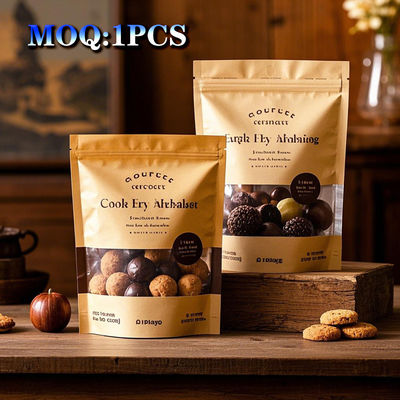 नमी संरक्षण के लिए कस्टम प्रिंट के साथ खाद्य ग्रेड गसेटेड बैग