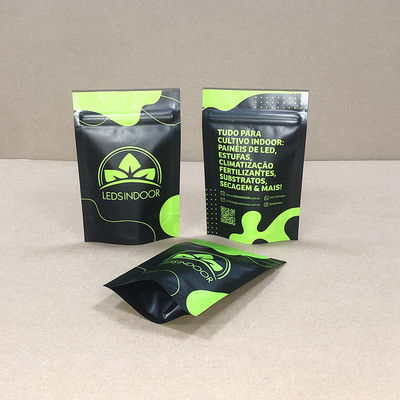 कस्टम लार्ज लॉक मायलर बैग गंध प्रतिरोधी 6mil मोटाई बच्चे प्रतिरोधी पकड़ N खींच