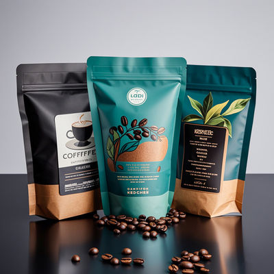 थोक कस्टम लोगो Mylar बैग - खाद्य और कॉफी पैकेजिंग के लिए गंध प्रतिरोधी एल्यूमीनियम पन्नी Ziplock बैग