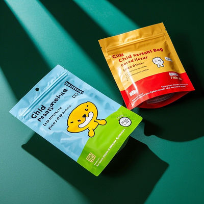 बाल प्रतिरोधी ज़िपर बैग भारी शुल्क प्लास्टिक कम्पोजिट पैकेजिंग कस्टम आकार और छेड़छाड़-प्रमाणित डिजाइन