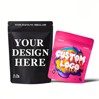 प्रीमियम रीसेलेबल स्टैंड-अप पॉच लीकप्रूफ फूड पैकेजिंग कस्टम साइज़