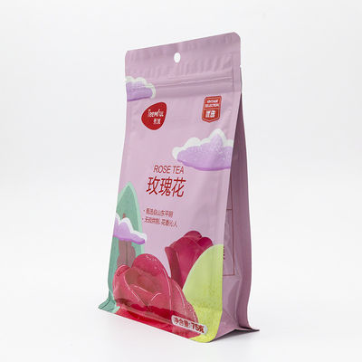 एफडीए प्रमाणित स्टैंडिंग पॉकेट फ्लैट बॉटम लीक-प्रूफ डिज़ाइन और उच्च बाधा सामग्री कस्टम लोगो आकार मुद्रण थोक आदेश छूट कॉफी / स्नैक्स / नट्स के लिए