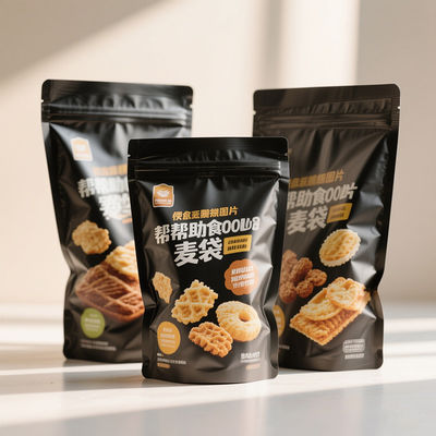 पुनः प्रयोज्य स्टैंड-अप पन्नी बैग गर्मी फ्रीजर कॉफी के लिए सुरक्षित पालतू भोजन और थोक स्नैक्स