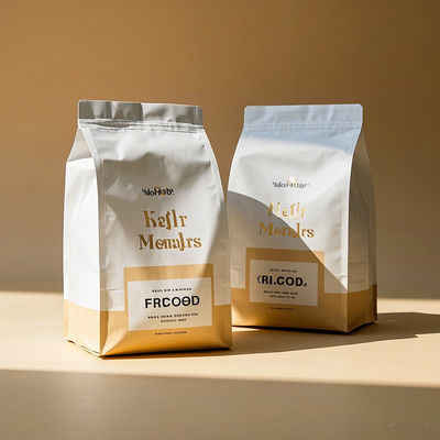 जीआरएस-प्रमाणित एलडीपीई परत के साथ धातुकृत बीओपीईटी मानक पीईटी धाराओं के माध्यम से पूरी तरह से पुनर्नवीनीकरण योग्य कार्बन पदचिह्न ≤0.5kg CO2eq / बैग