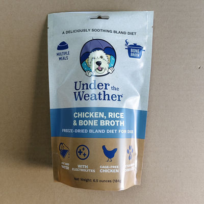 कस्टम स्टैंड अप बैग पर्यावरण के अनुकूल कॉफी के लिए फिर से बंद करने योग्य पालतू भोजन सौंदर्य प्रसाधन 100 ग्राम 500 ग्राम 1 किलो