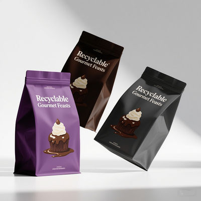 स्वास्थ्य खाद्य पदार्थों के लिए फैशनेबल 8-साइड सील पैकेजिंग पैनटोन रंग और क्यूआर कोड प्रिंटिंग