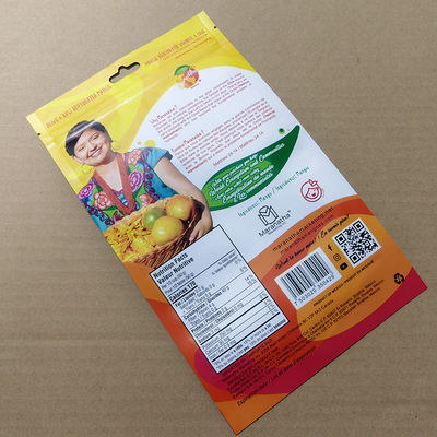 स्व-सील स्टैंड-अप मैंगो बैग ज़िपर लॉक IPX4 नमी-सबूत 500+ पुनः बंद