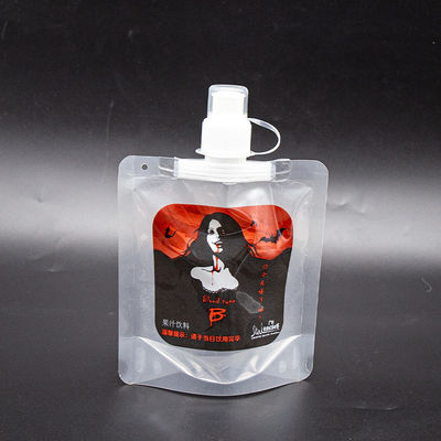 बेबी फूड पैकेजिंग के लिए पूरी तरह से पारदर्शी स्पout पाउच क्रिस्टल क्लियर विंडो