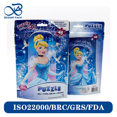 रंगीन मुद्रण कस्टम सामग्री फिर से बंद करने योग्य खड़े हों जिपर बैग खिलौनों के लिए पैकेजिंग फैक्टरी प्रत्यक्ष बिक्री।