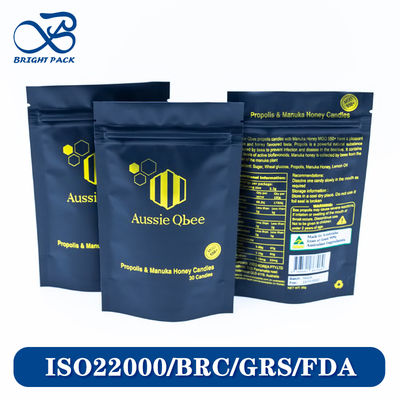 कैंडी पैकेजिंग के लिए प्रीमियम स्टैंड अप पाउच कस्टम ब्रांड प्रिंटिंग के साथ थोक ऑर्डर पर छूट।