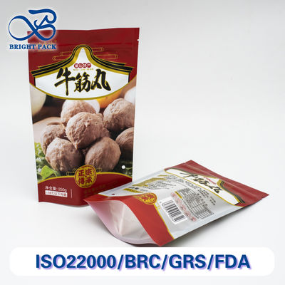 खाद्य पैकेजिंग के लिए मल्टी-बैरियर स्टैंड अप पाउच जिसमें तेल-प्रतिरोधी और उच्च गुणवत्ता वाली टिकाऊता है।