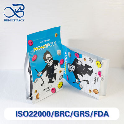 खेल सामग्री पैकेजिंग के लिए पुन: प्रयोज्य आठ तरफा सीलिंग बैग, पुन: प्रयोज्य सामग्री के साथ, थोक ऑर्डर पर छूट।