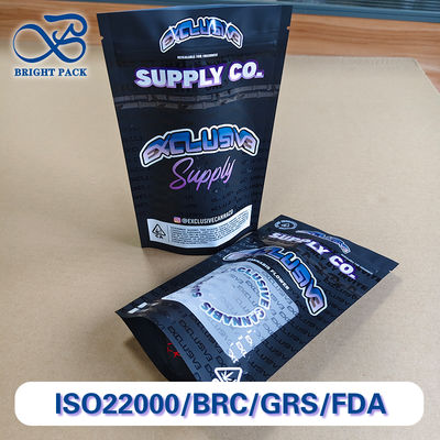 फार्मास्युटिकल पैकेजिंग के लिए प्रमाणित चाइल्ड प्रूफ ज़िपर बैग, ग्रीसप्रूफ और कस्टम प्रिंटिंग के साथ।