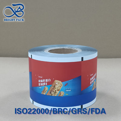 कस्टम मुद्रित एनर्जी बार फिल्म रोल 10-कलर ग्रेव्योर गंध प्रूफ