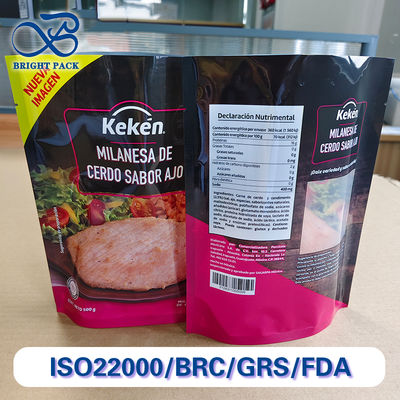 प्रीमियम फूड पैकेजिंग बैग जिसमें स्पष्ट देखने की खिड़की और अनुकूलन योग्य आयाम हैं।