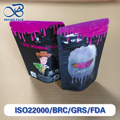 उच्च परिभाषा मुद्रण अनुकूलन योग्य ग्राफिक्स दवाओं के पैकेजिंग के लिए दृश्यमान खिड़की के साथ बाल प्रतिरोधी बैग।