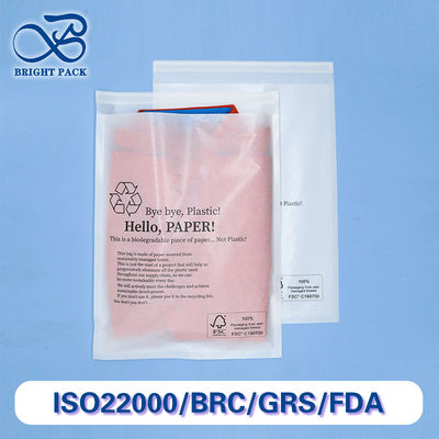 लोगो प्रिंटिंग के साथ कस्टम बायोडिग्रेडेबल ग्लासिन बैग