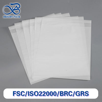 100% पूरी तरह से बायोडिग्रेडेबल सफेद पारदर्शी कागज के बैग