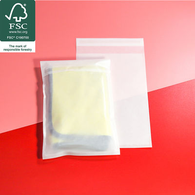 पेपर ग्लासिन बैग बायोडिग्रेडेबल कपड़ों के बैग टी-शर्ट और कपड़ों के लिए पैकेजिंग