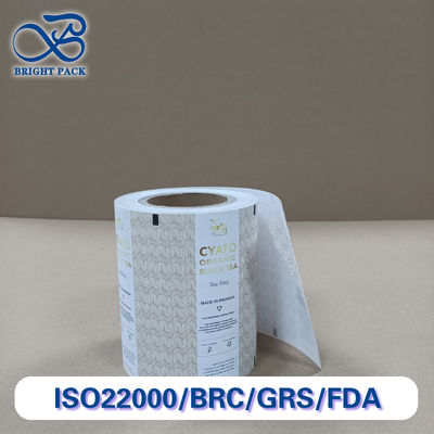 प्रीमियम चाय पैकेजिंग फिल्म उच्च बाधा बहुपरत समग्र सामग्री नमी / ऑक्सीजन प्रूफ ताजगी ताला चाय बैग और पाउच के लिए कस्टम आकार और मुद्रण एसजीएस / एफडीए प्रमाणित