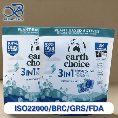 प्रीमियम वाशिंग डिटर्जेंट पॉड कस्टम स्टैंड-अप ज़िपर पॉच हाई बैरियर एंटी लीक