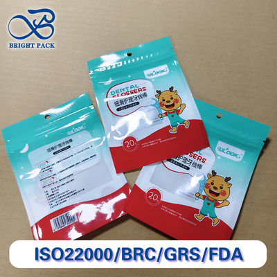 पर्यावरण के अनुकूल डेंटल फ्लॉस पिक्स बैग 1000ml PET/PE पारदर्शी पैकेजिंग