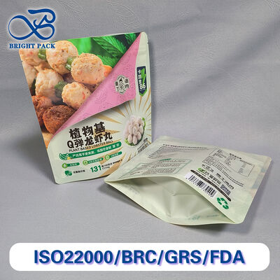 खाद्य ग्रेड प्रमाणित स्टैंड अप पॉच