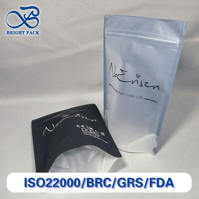 स्पष्ट दृश्य स्टैंड अप पाउच पुन: सीलबंद ज़िपर के साथ