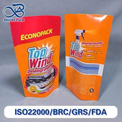 रसोई के क्लीनर के लिए लीक-प्रूफ और टिकाऊ स्टैंड अप पॉच