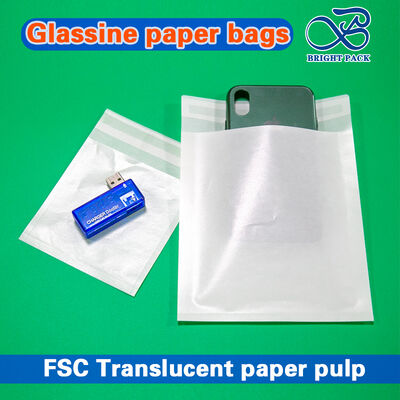 उच्च अंत कपड़ों के पैकेजिंग के लिए कस्टम मुद्रित ग्लासिन वैक्स पेपर बैग - पुनर्नवीनीकरण योग्य, जैव अपघटनीय और पारदर्शी