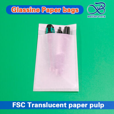टी-शर्ट पैकेजिंग और अनुकूलित मोटाई के लिए छोटे गोल छेद वाला पर्यावरण-अनुकूल ग्लासिन पेपर बैग